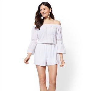 New York & Co white romper